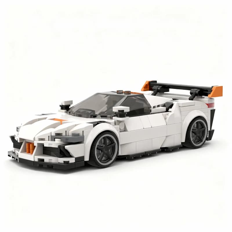 Set di Costruzioni MOC Ferrari SF90 XX Stradale City Champions, 349 Pezzi, Gioco Creativo DIY, Regalo di Natale