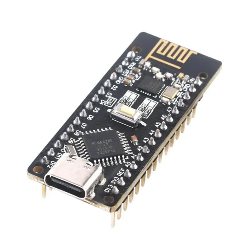 Scheda RF-Nanov3.0 con Modulo NRF24L01+ Integrato Compatibile con Arduino USB-C Microcontrollore Atmega328pb-AU
