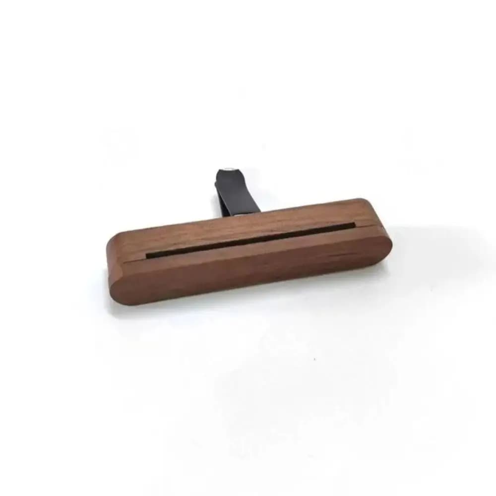 Perfumer for Auto in Natural Wood with 10 Refill Sticks, Deodorant for Long-Term Vehicles