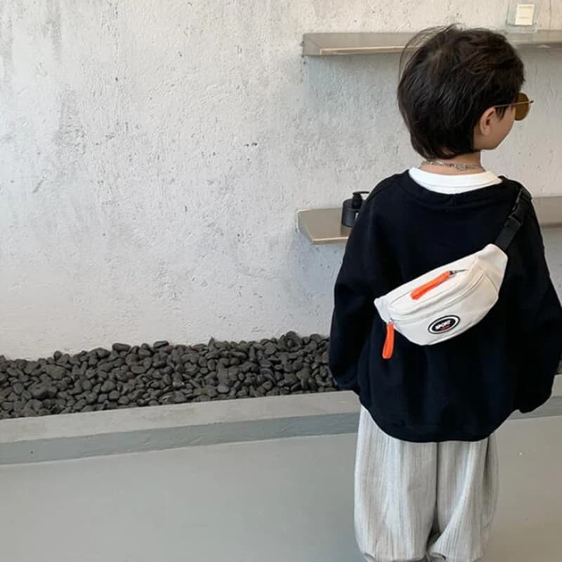 Borsa a tracolla per bambini carina alla moda borsa a tracolla con tracolla a tracolla in tela borsa diagonale per ragazza borsa con cerniera per ragazzo portamonete nuovo