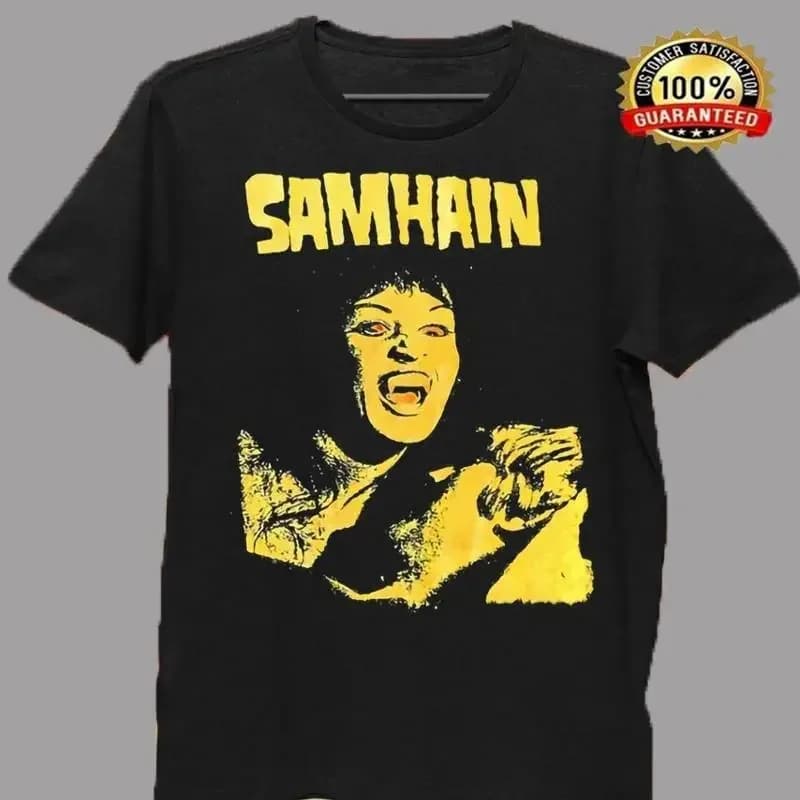 Samhain Band T Shirt Black Size S To 4Xl Cotton