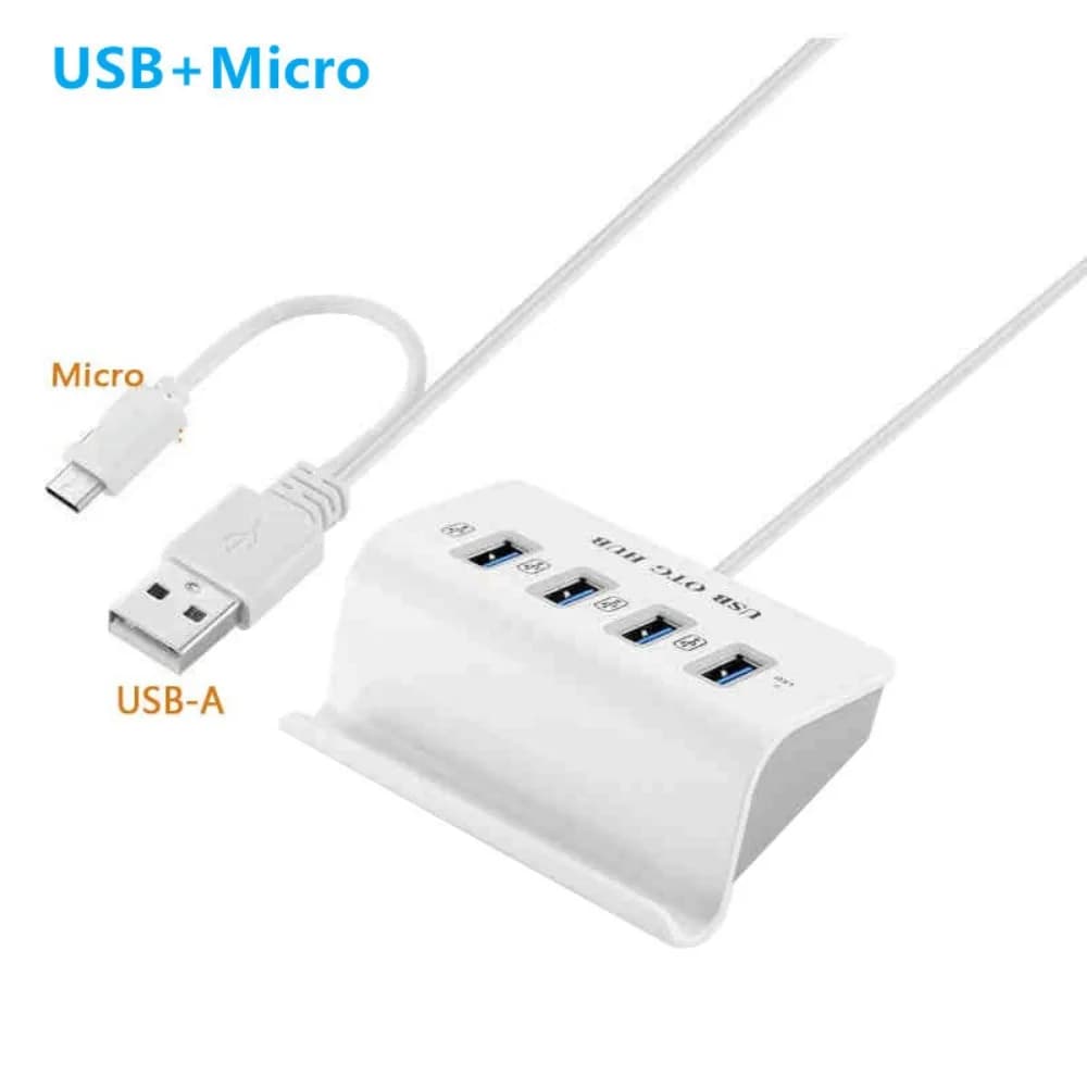 OTG Hub USB OTG HUB Docking Station USB2.0 4 in 1 Dock Holder Hub Type C 480Mbps 4 USB Docking Station Hub for Mobile/PC