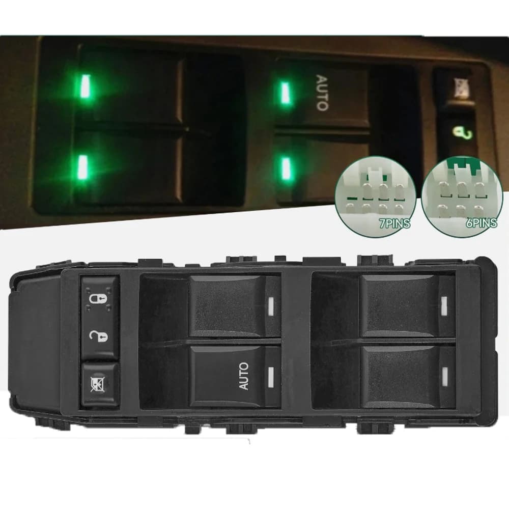 Interruttore Principale Alzacristalli per Dodge Caliber Jeep Compass Patriot, 2007-2010, 56040691AC, 56040691AD