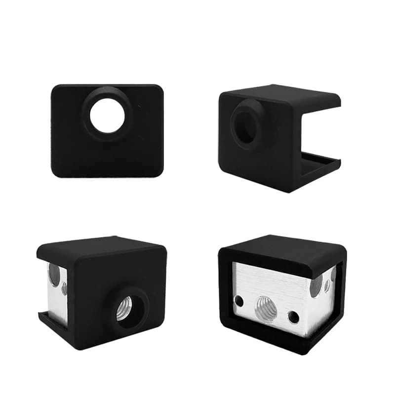 5pcs Heated Block Silicone Sock Cover for ELEGOO Neptuner 4 Hotend Printer Head 3D Printer Parts Hot End