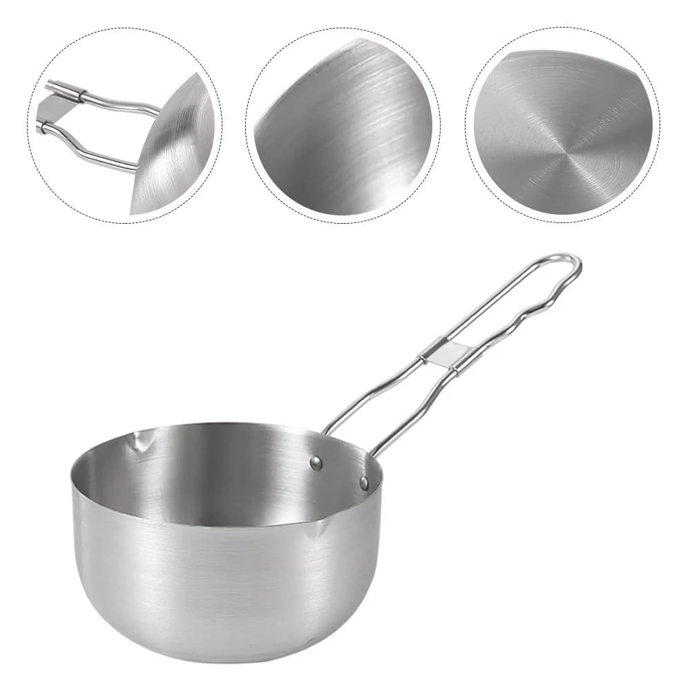 Pentola per Salse in Acciaio Inox, Padella Profonda Professionale per Uso Domestico e Ristorante, Pentola Multifunzione per Cucinare Noodle e Zuppe