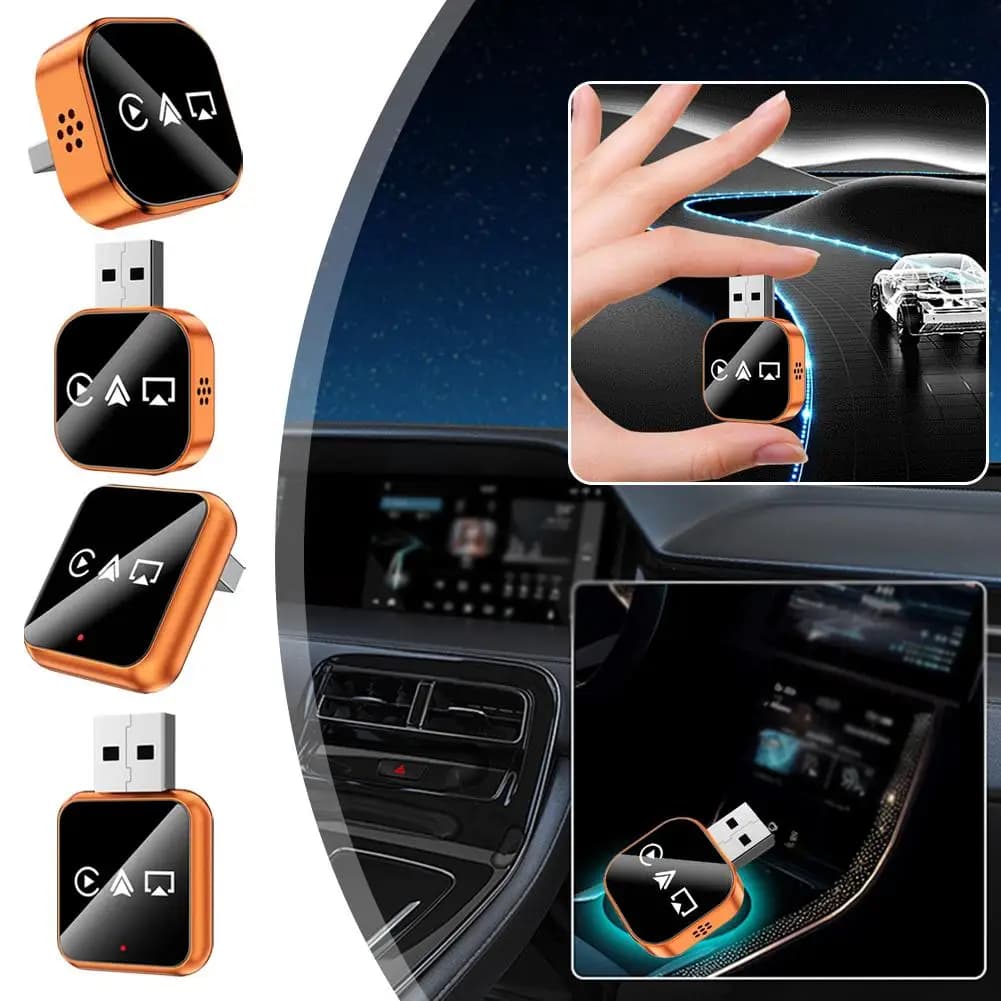 Schermo di proiezione a specchio wireless Smart Box 3 in 1 per auto adatto per Apple Carplay Automotive Smart Android Autocarplay USB Box
