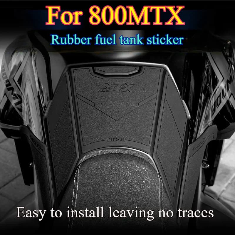Per CFMOTO 800MTX 800 MTX 800 MT-X 800 Rilievo del serbatoio del carburante Moto Anti-Graffio Adesivo in gomma Decalcomania Accessori di protezione laterale