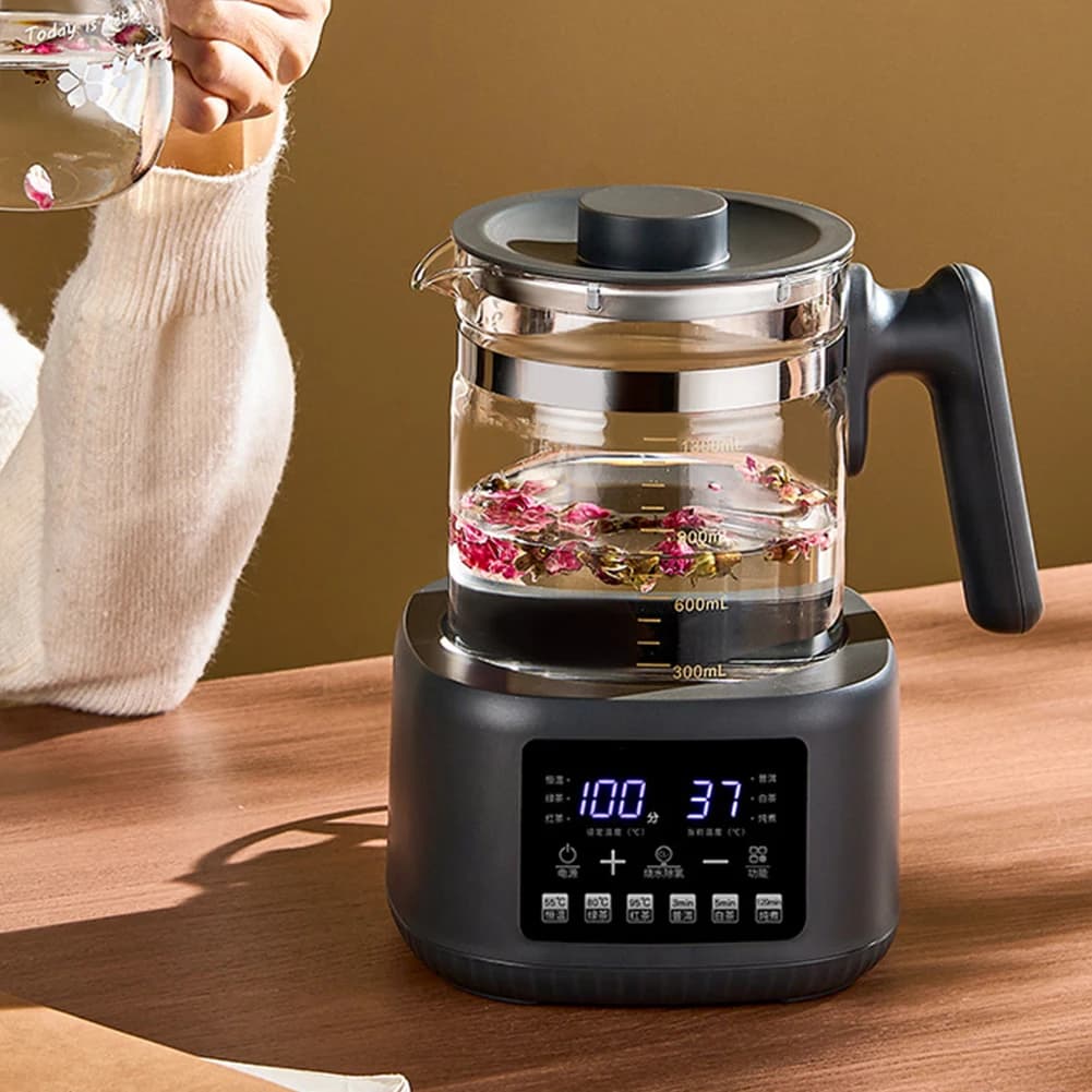 1300ml Steam Spray Tea Kettle Baby Constant Temperature Milk Regulator Multi Electric Kettle 72h Thermostatic Kettle