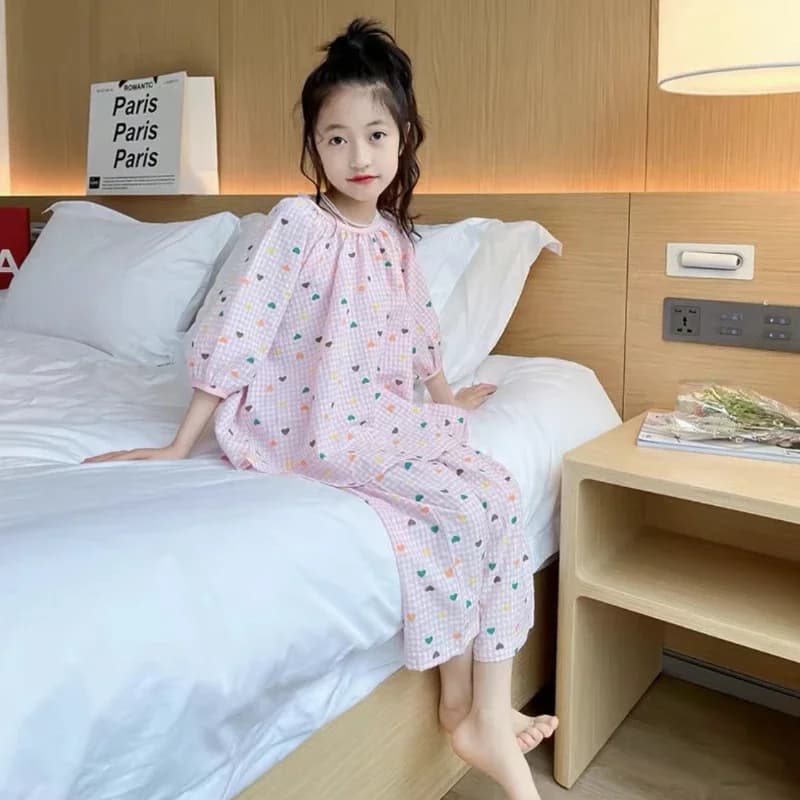 Spring Autumn Pajamas Children Girl Children's Clothes Set Girls From 12 13 Years Old Child House Clothing 8 Year Up 4 2025 New