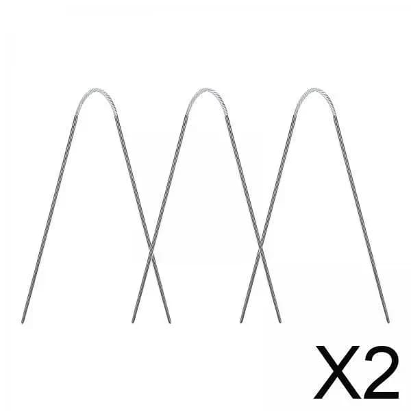 Set di Ferri Circolari Ergonomici in Metallo per Maglieria, per Calze, Maniche, Coperte, Sciarpe, Forniture per Principianti e Fai-da-Te
