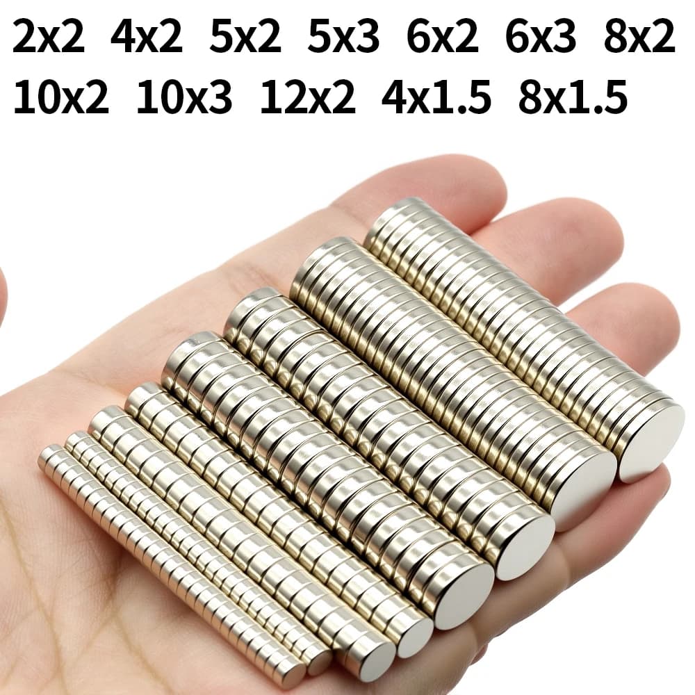 Super strong neodymium magnet N35 NdfeB permanent magnetic magnets strong round magnets 2x2/6x2/6x3/10x3