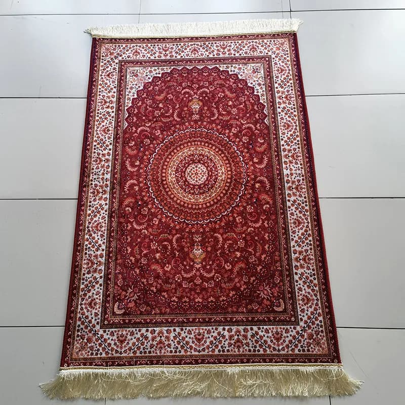 Set di tappetini da preghiera musulmani Tappeto da preghiera Perline di preghiera Portatile Viaggio a casa Coperta di culto islamico Borsa portaoggetti Ramadan Velluto con diamanti