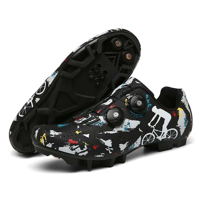 Scarpe da Ciclismo MTB per Uomo, Calzature Sportive per Mountain Bike, Scarpe SPD per Pedali, Calzature per Bicicletta da Montagna, Scarpe da Corsa Veloci, Scarpe da Ciclismo Piatte per Fuoristrada