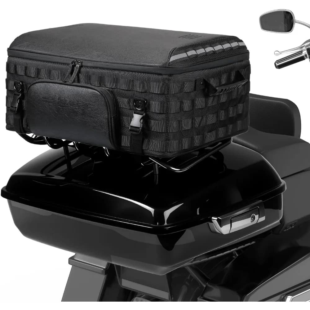 bagaglio da viaggio per moto 53l borsa per bagagliaio borsa per casco compatibile con i modelli di triciclo da turismo road king street glide road g
