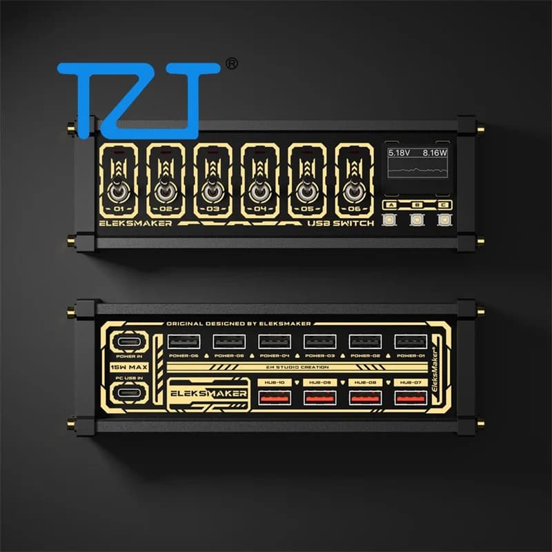 USB Hub EleksMaker MK4 TZT with 6 Channels, RGB Indicators and LCD Screen 0,96 Inch