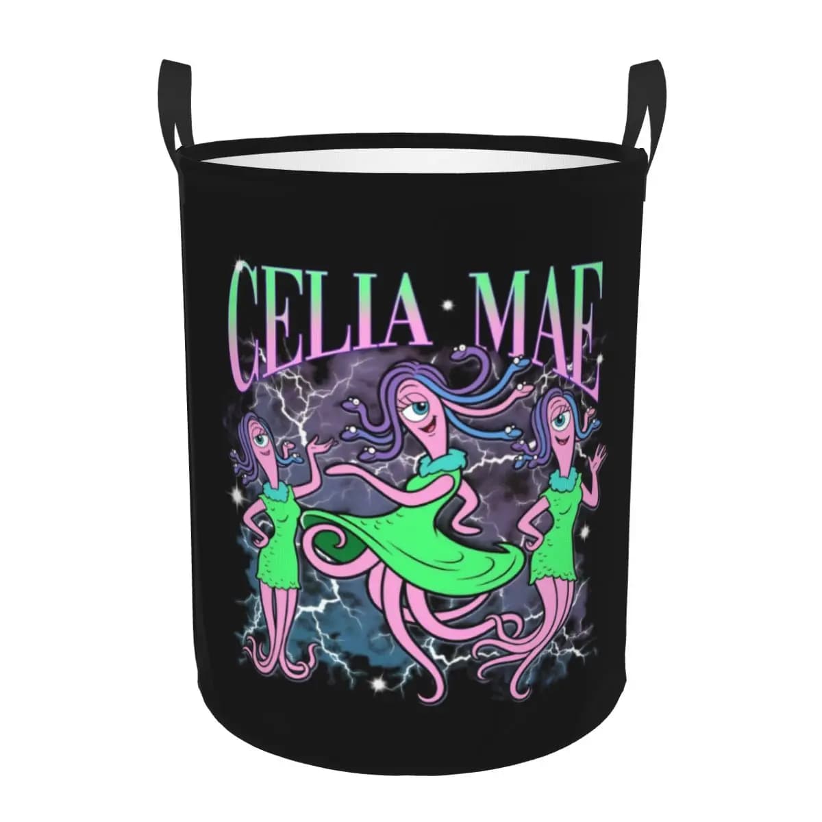 Cesto per la biancheria pieghevole Celia Mae Monster University Anime, cesto portabiancheria per bambini, film comico, borsa portaoggetti per giocattoli per neonati e bambini