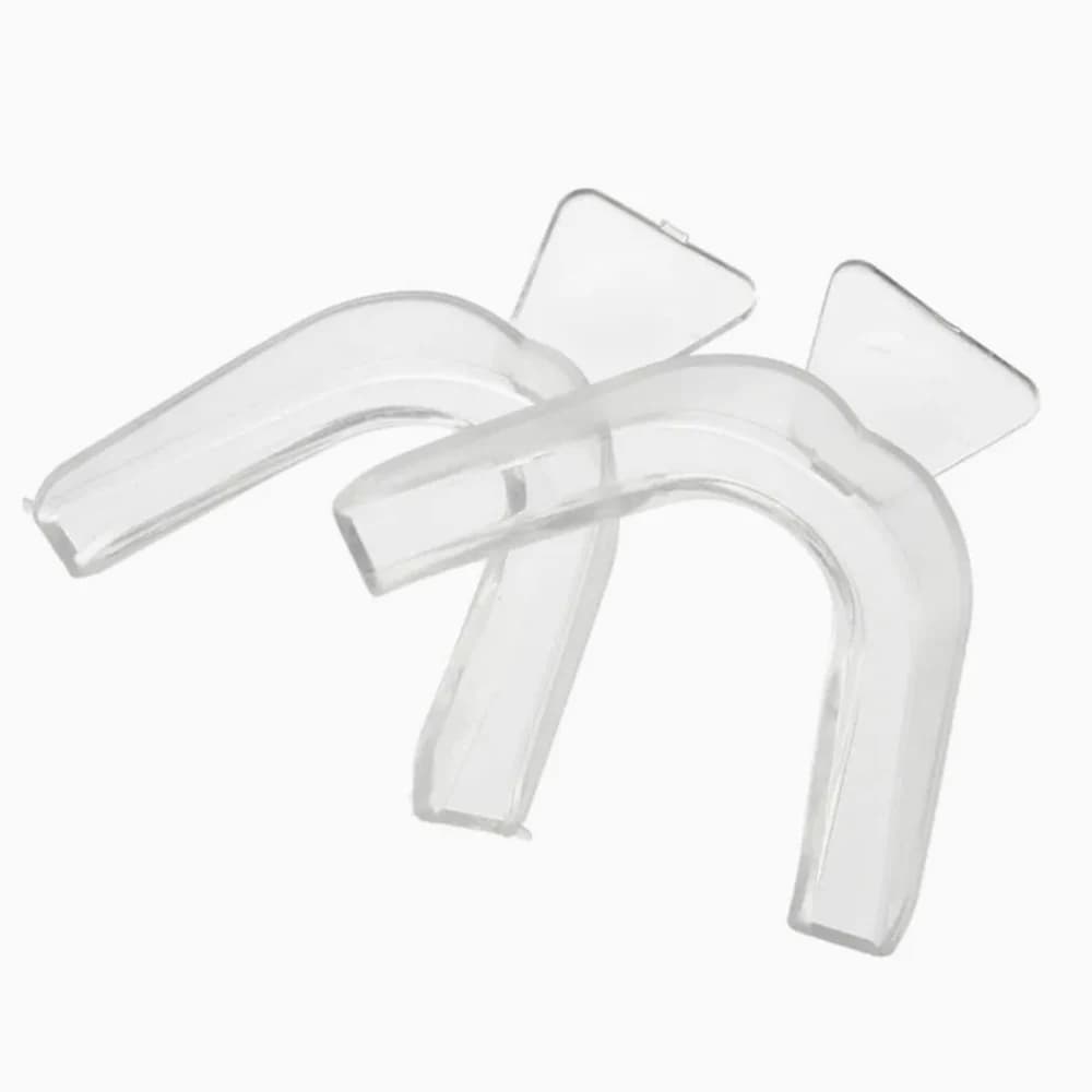 50pcs Dental Mouthguard Teeth Whitening Bleaching Guard Trays Transparent Silicone Material
