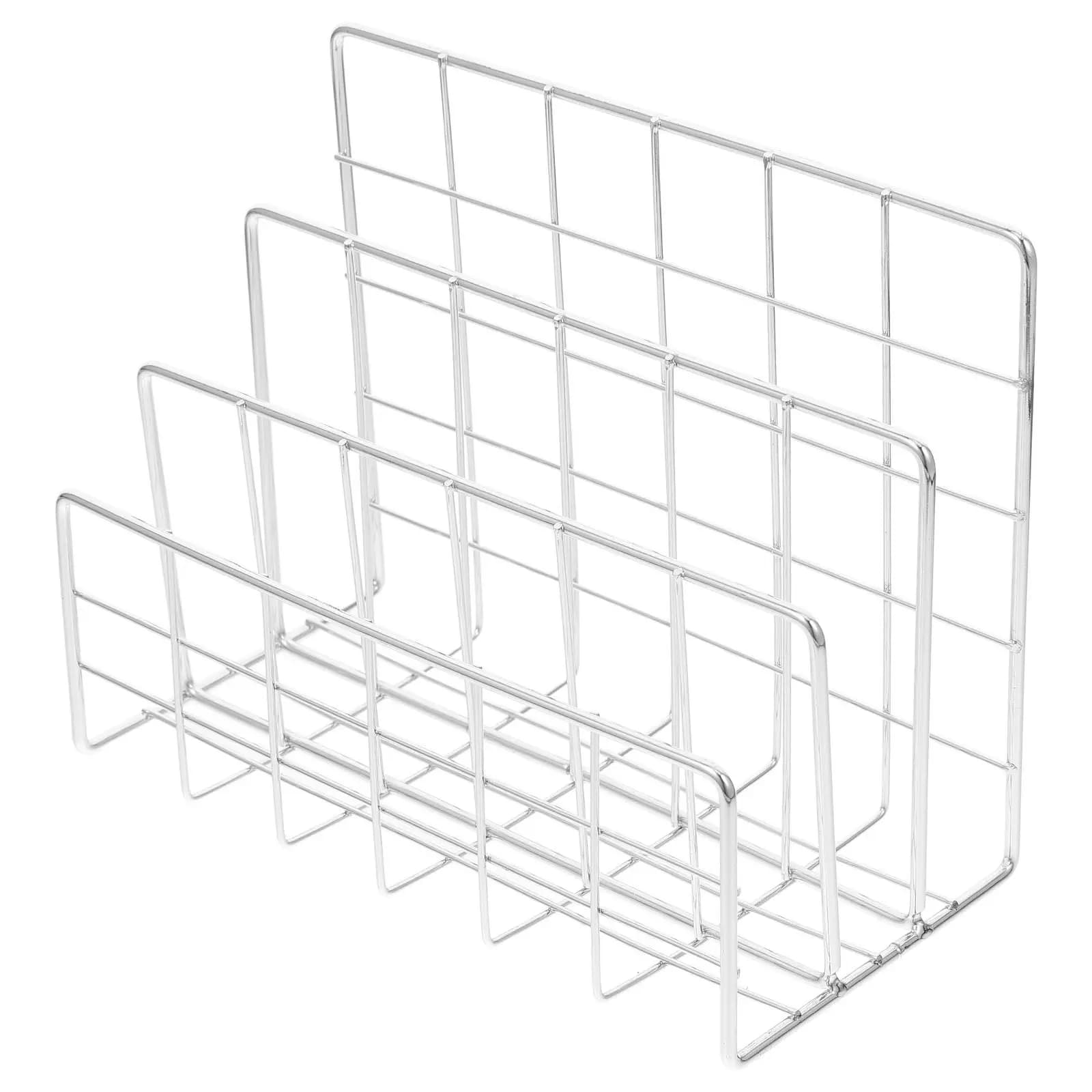 Organizzatore da Scrivania in Ferro Battuto, Porta Documenti Multifunzionale, Classificatore di Posta per Casa e Ufficio, Porta Quaderni