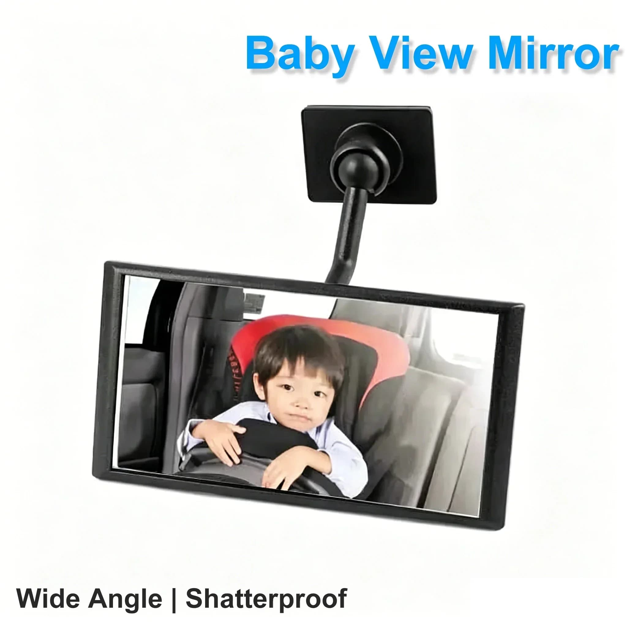 Specchietto Retrovisore Universale HD per Auto - Monitor per Neonati ad Angolo Ampio Anti-rottura per Sedile Posteriore, Accessorio Auto per Interni Veicolo