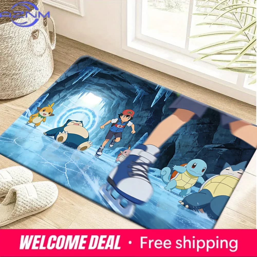 Tappetino antiscivolo con stampa Pokemon Ice Cave Skating Adventure