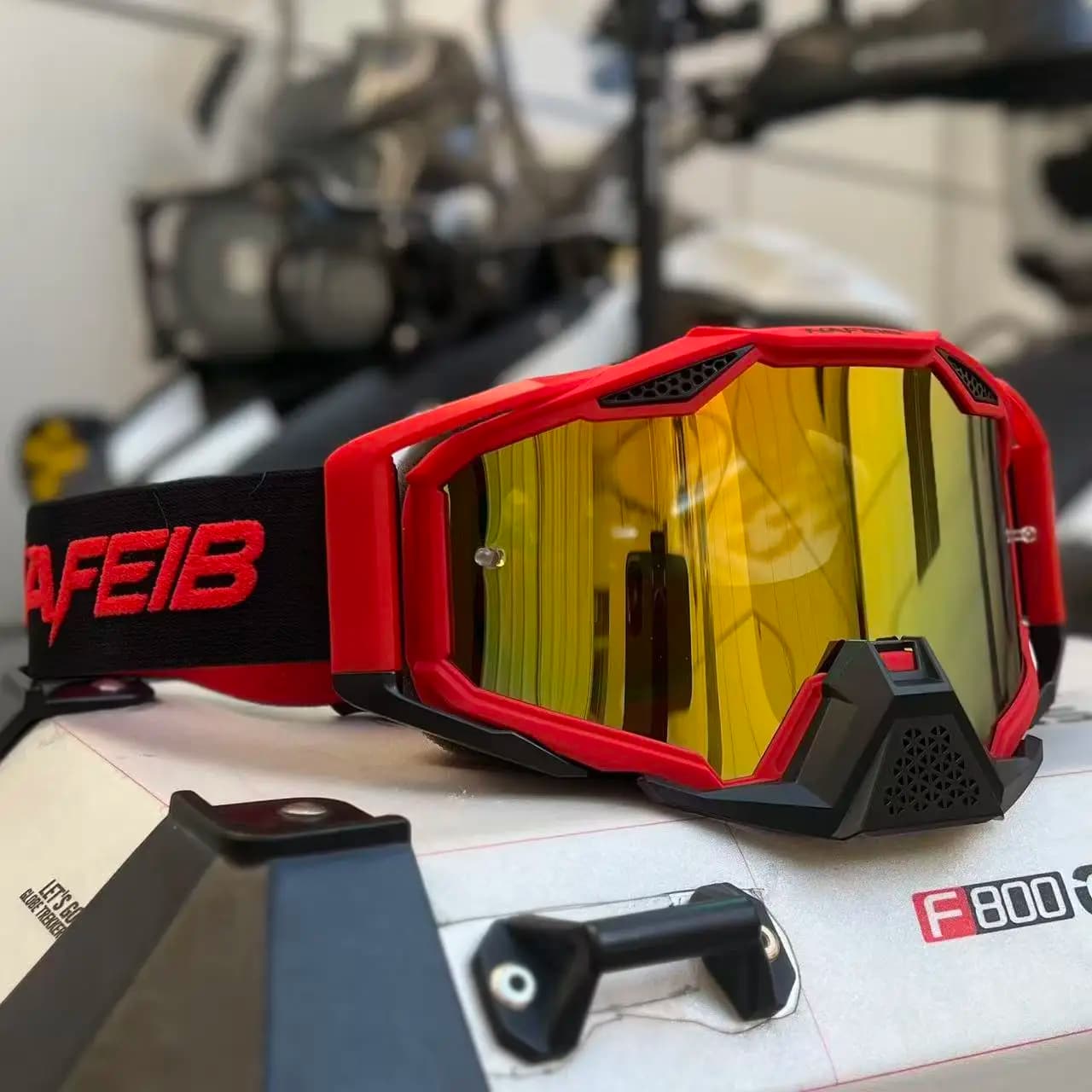 Occhiali da moto con lenti antivento per motocross, bici da cross, ATV, sci, occhiali da sole e ciclismo all'aperto