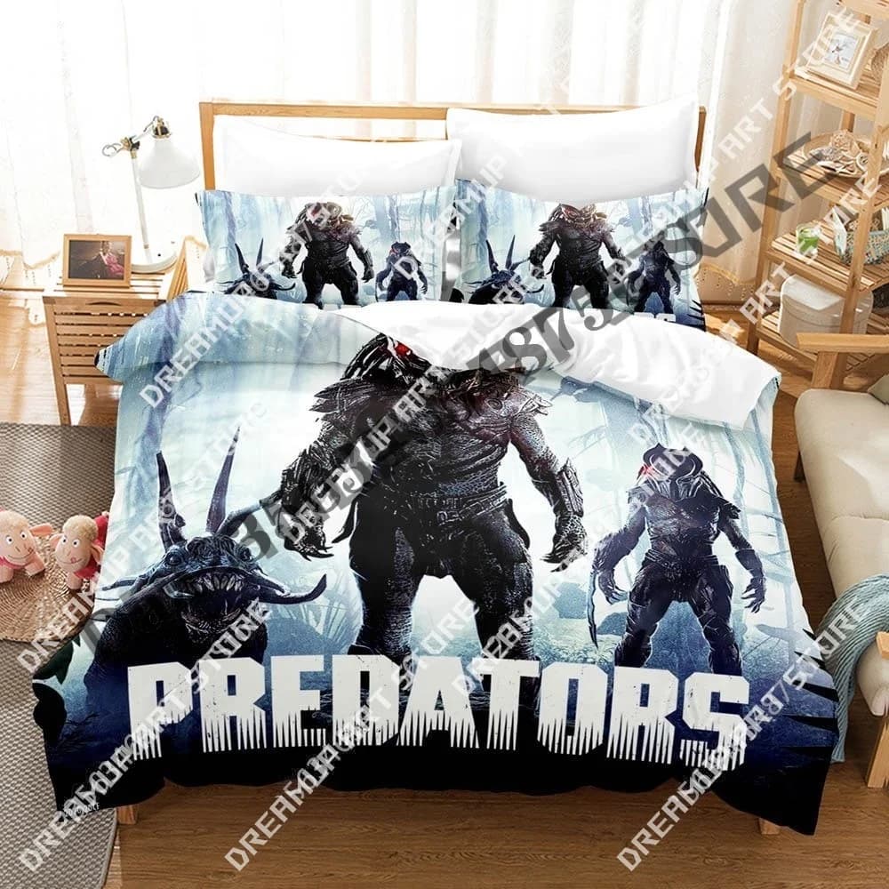 Predator bed linen set with 3D printing Queen King Size Full Single Bed Set Adult Children's Bedroom Bed Cover Set Bed Sheet with 3D Printing