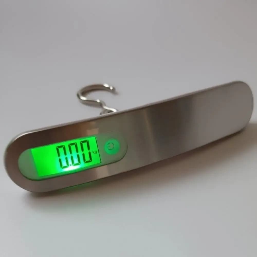 Bilancia Digitale Portatile per Bagagli con Display LCD, Strumento di Pesatura ad Alta Precisione per Viaggi