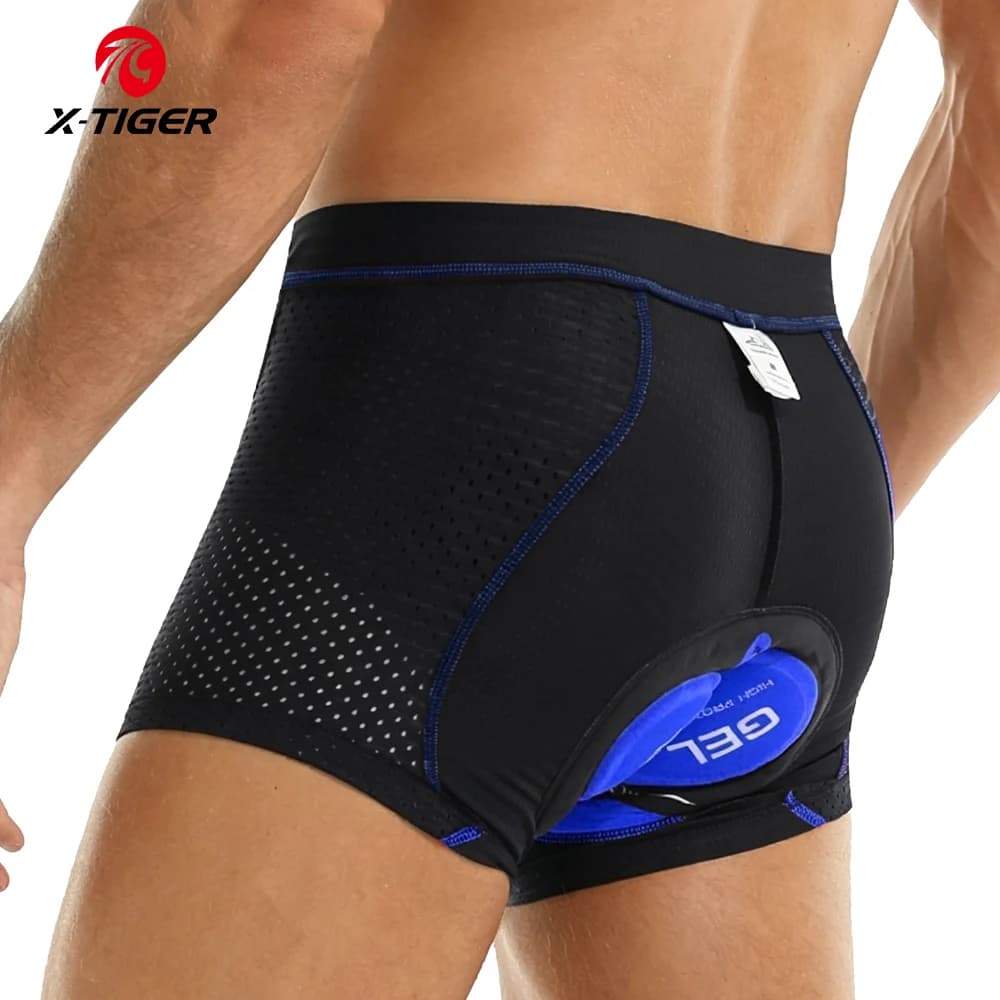 X-TIGER Cycling Shorts Breathable Knife Cycling Intimate 5D Gel Pad Bike Shorts MTB Shockproof Men's Shorts