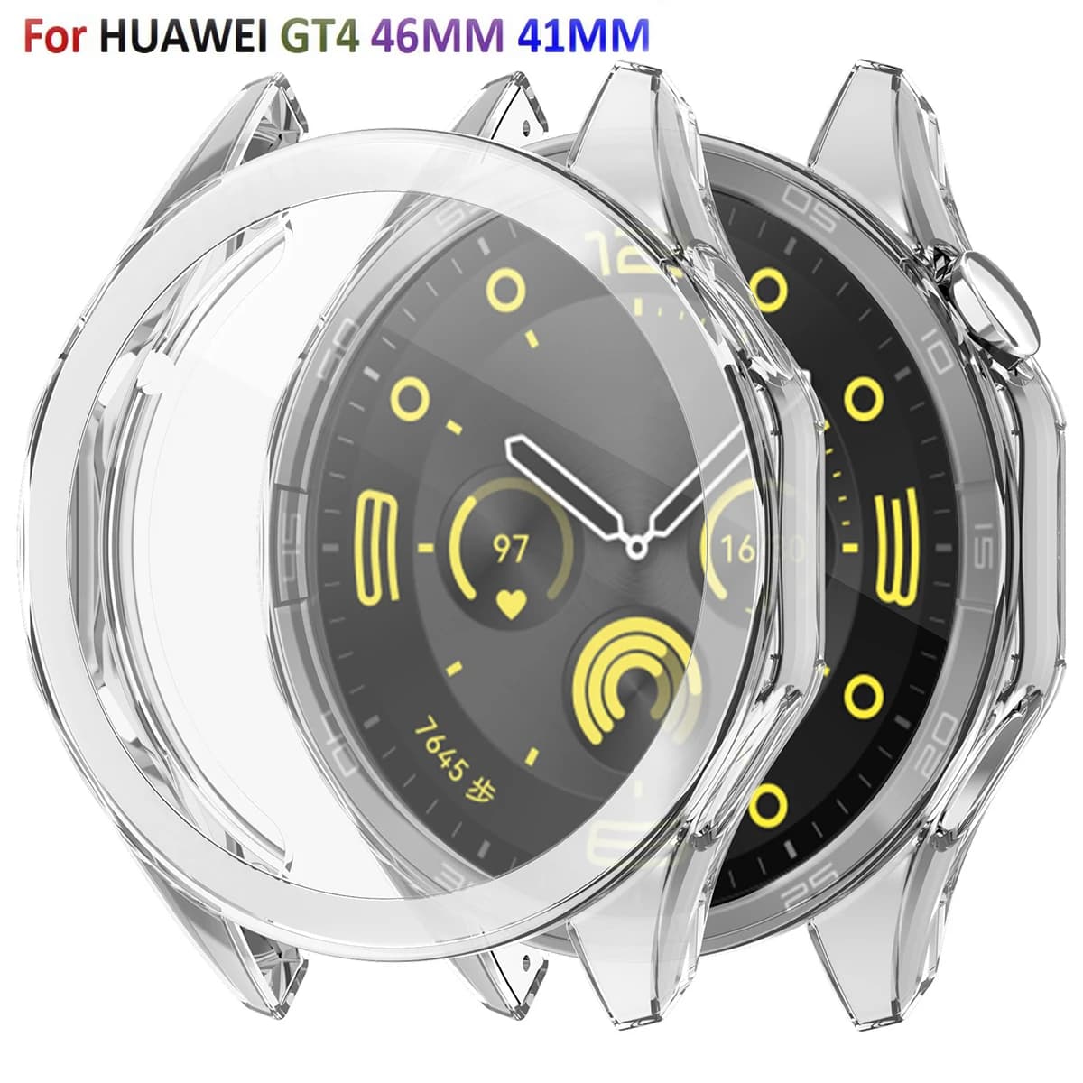 Custodia morbida + vetro per Huawei Watch GT4 41mm 46mm GT 4 smartwatch custodia protettiva per schermo a copertura totale Shell