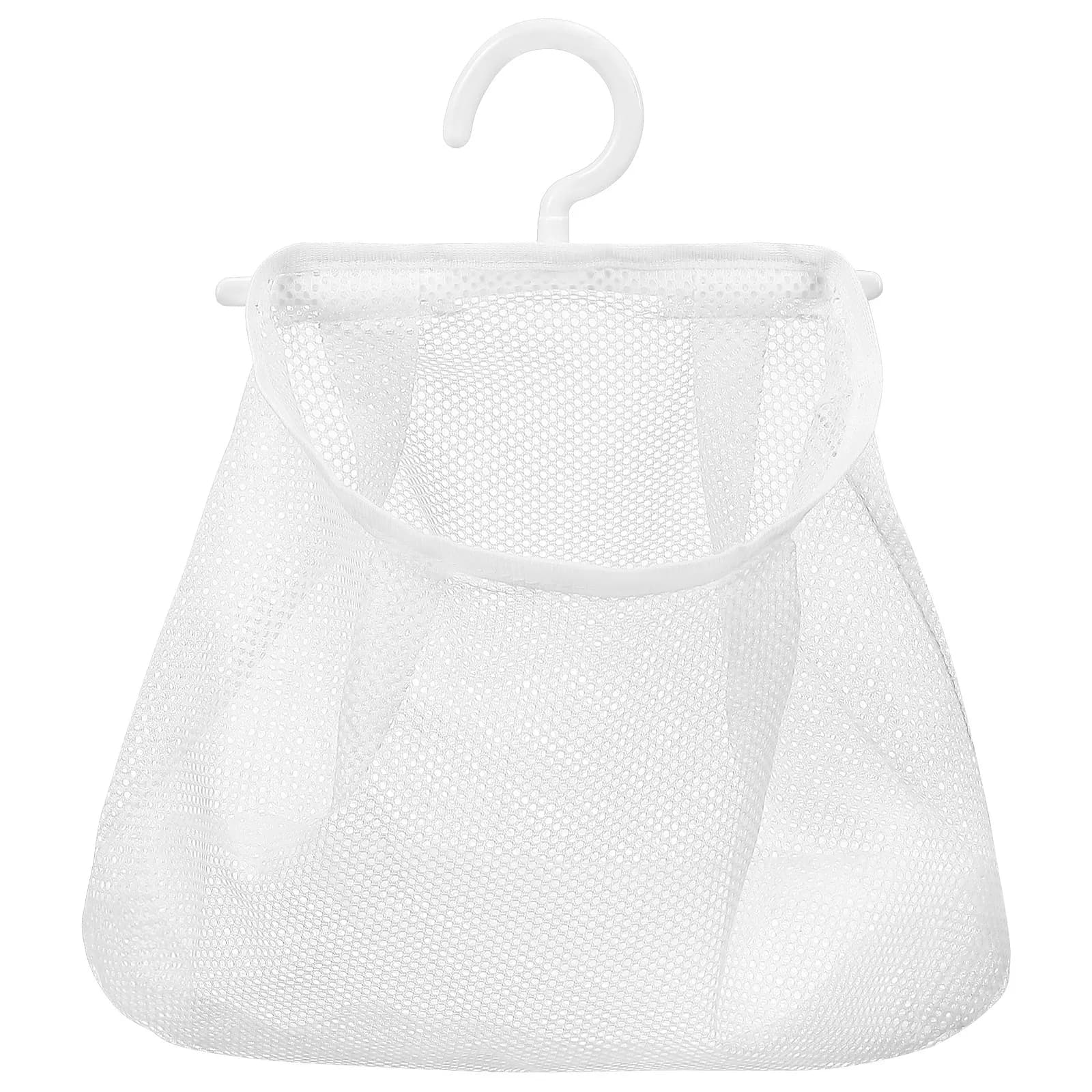 Borsa a rete da appendere 34,7x27,6 cm, salvaspazio, portatile, con mollette, organizer da cucina, bagno, viaggio, versatile per lavanderia