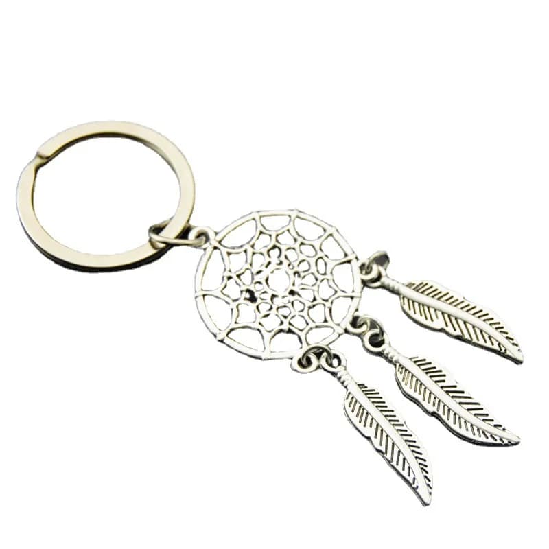 Alloy Dream Catcher Feather Pendant Keychain English Teacher Key Chains
