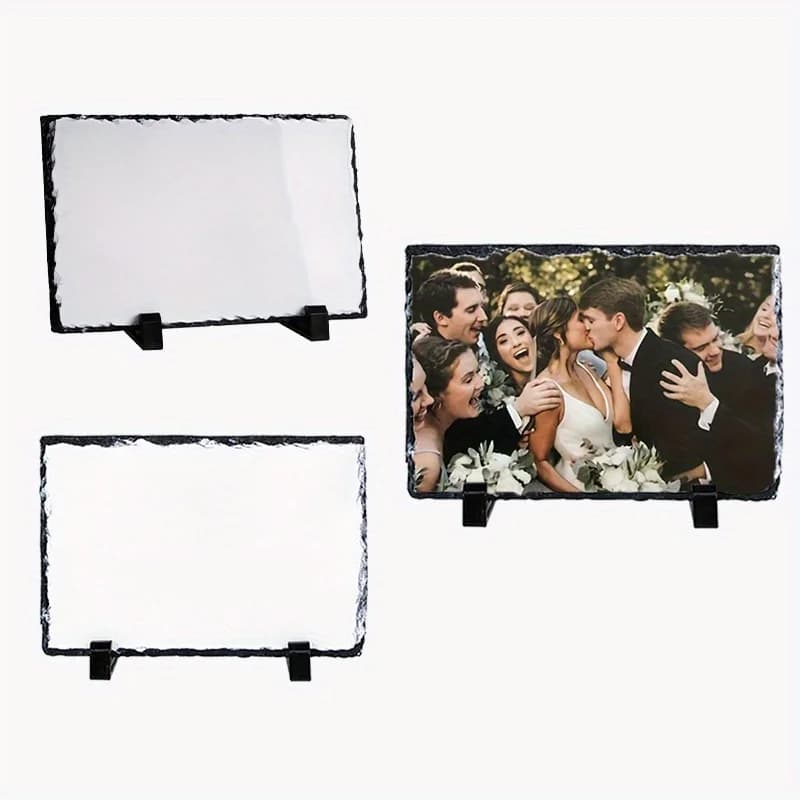 1 pezzo di ardesia bianca per sublimazione 15x10 cm – Ideale per regali e decorazioni per la casa