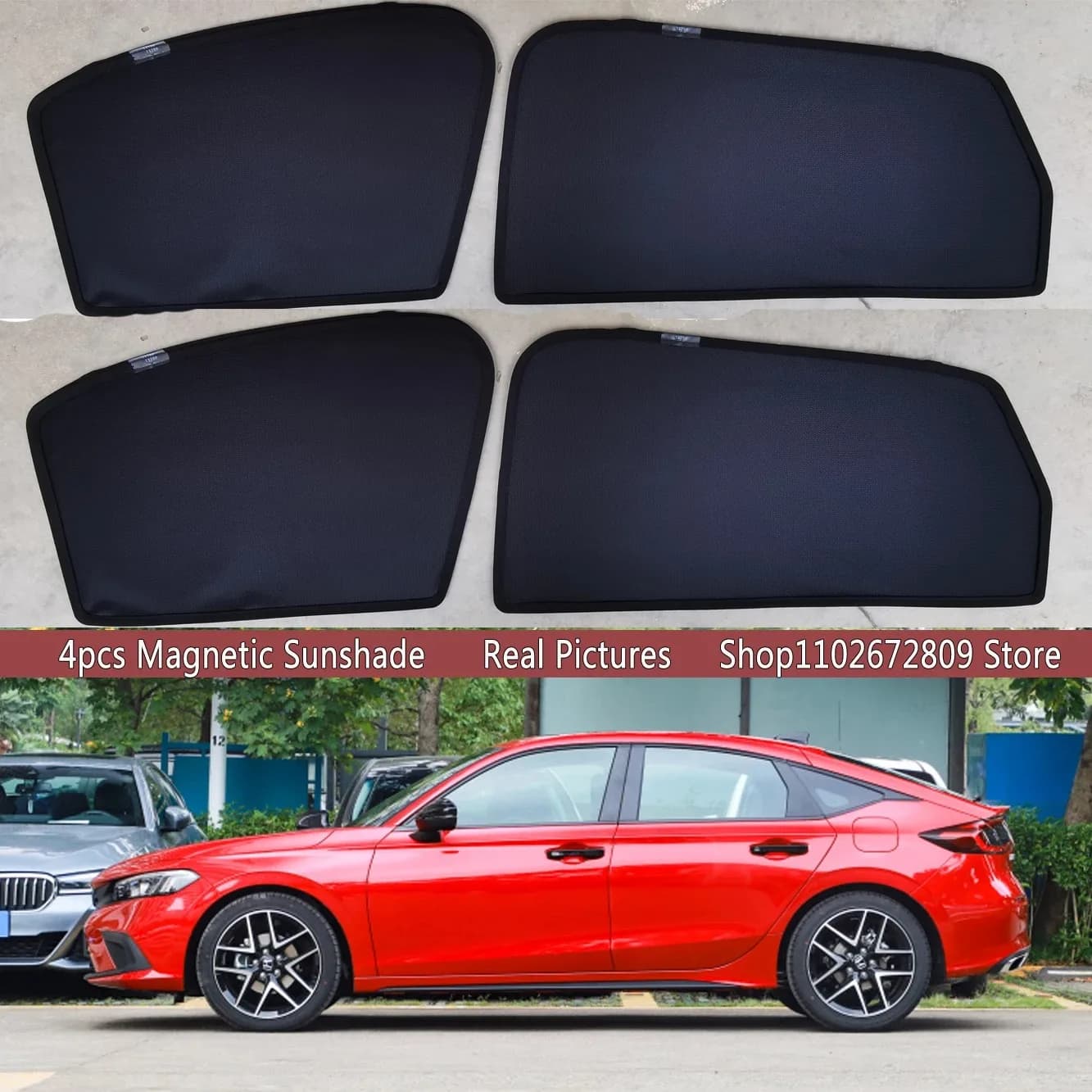 Parasole Magnetico per Auto, Tendina Parasole per Parabrezza Honda Civic Sedan Hatch 11a Gen 2022-2026 2024, Accessori