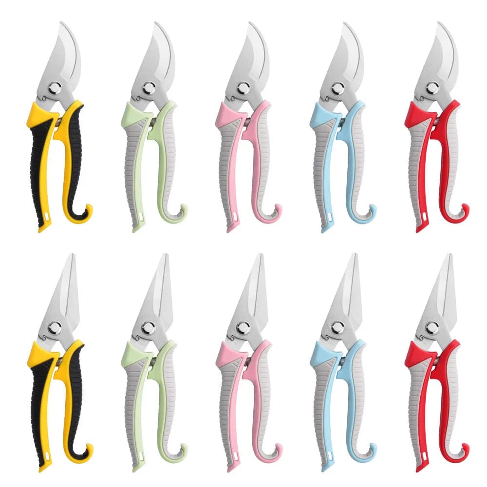 Manual pruning shears, garden fruit shears, multifunctional shears, automatic rebound garden shears