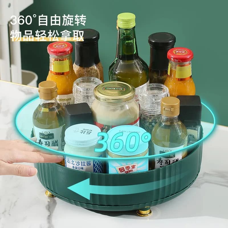 Rotating seasoning rack, kitchen special sauce vinegar seasoning storage box, household Daquan artifact storage rack