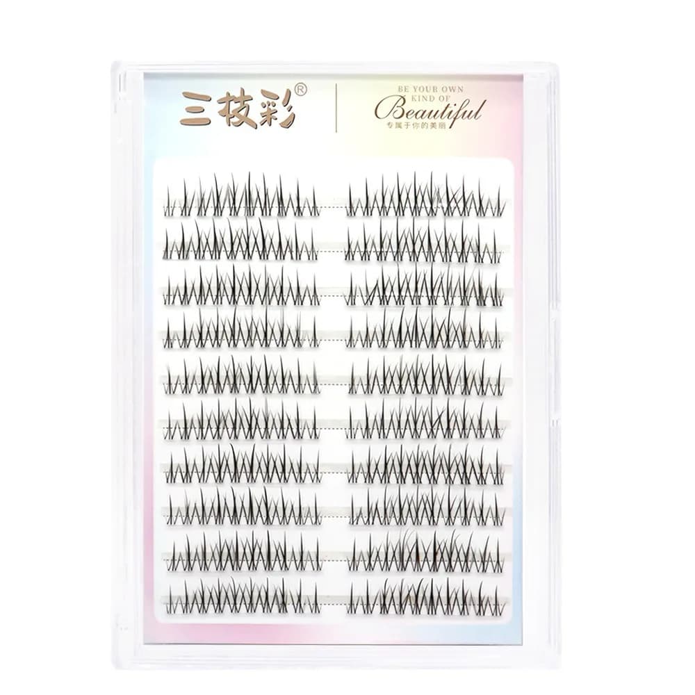 New Fake Eyelashes to Self-adhesive Singles, 10 Voluminous 3D Artificial Eyelash Files for Fai-da-Te and Cosplay Application