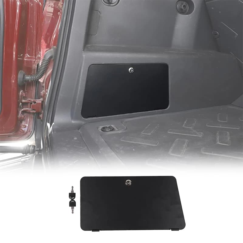 Bagagliaio di un'auto Scatola di Sicurezza di Stoccaggio Pannello Tronco Sinistro Blocco di Sicurezza Inserti Nascosto Per Toyota FJ Cruiser 2007-2021 Accessori Dell'organizzatore