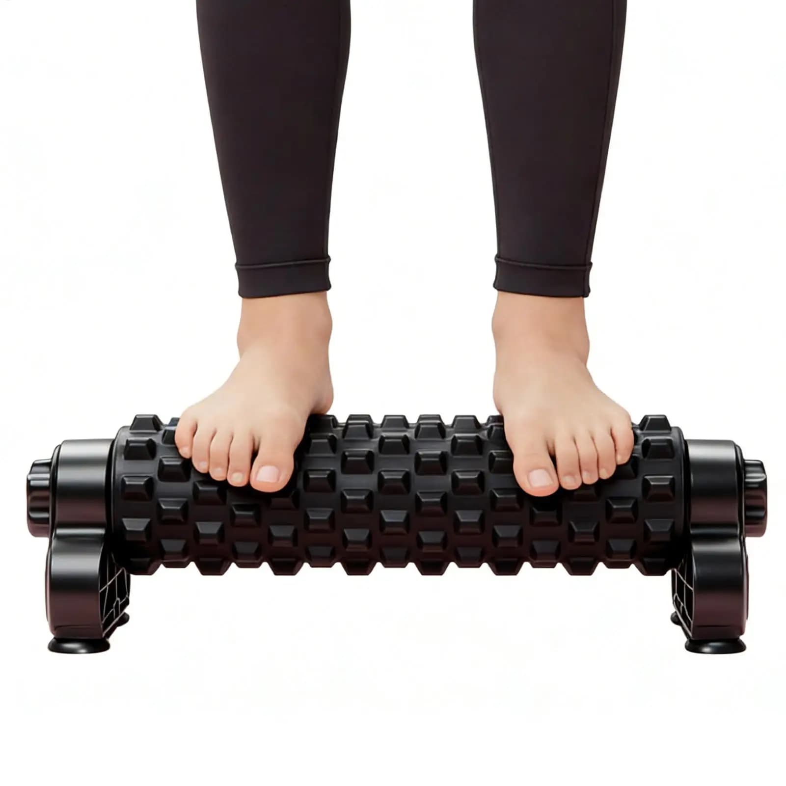 Rullo in schiuma per stretching profondo e massaggio con ventosa, rullo atletico per il corpo con supporto per casa, palestra, yoga, pilates, fitness