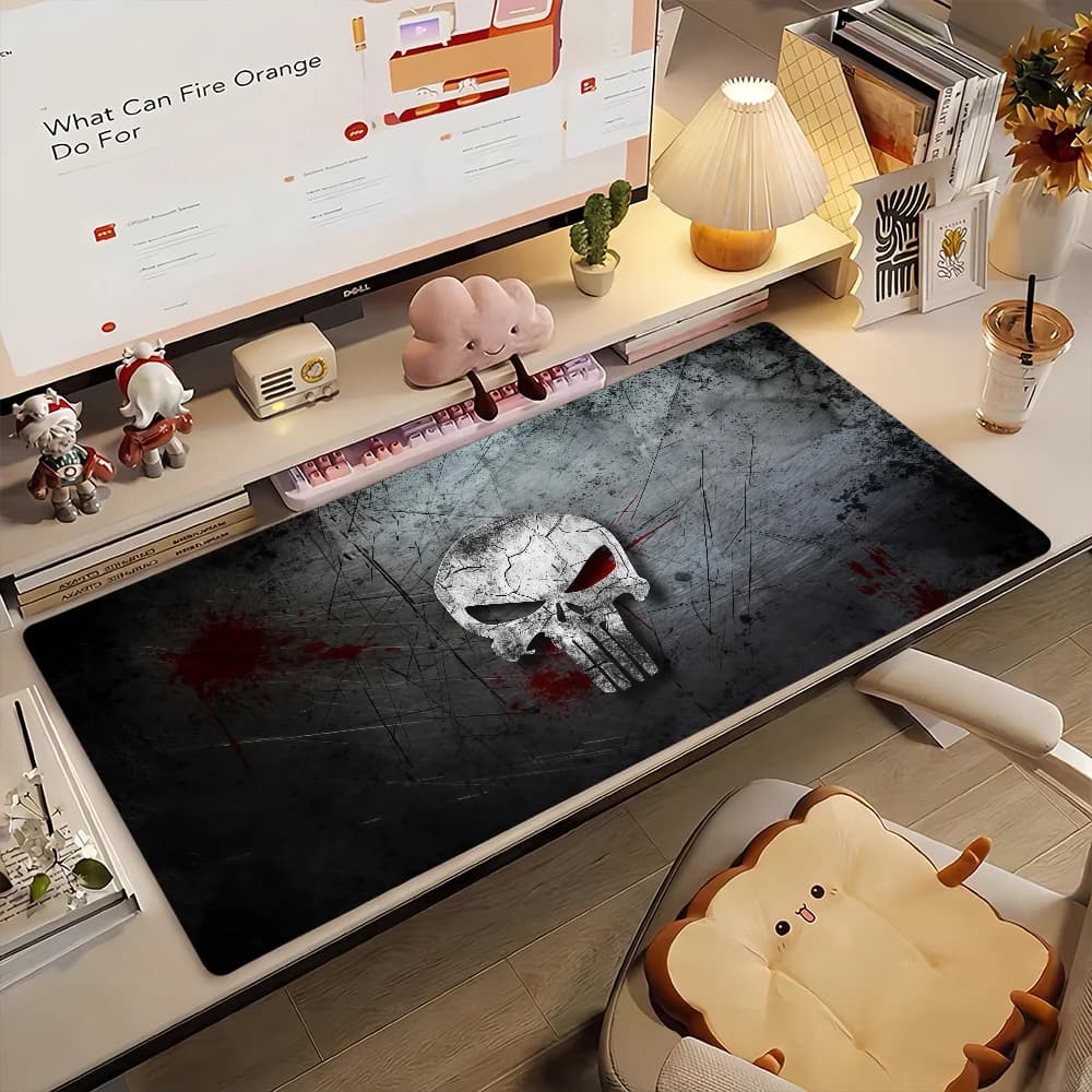 Tappetino per mouse Movie P-Punisher, tappetino per computer in gomma antiscivolo, tappetino da scrivania per gamer, decorazione, tappetino per laptop, ufficio, grande