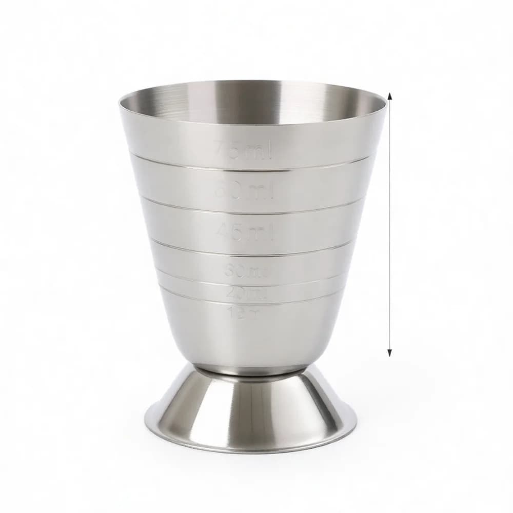 Stainless Steel Measuring Cup 75ml Cocktail Shaker Ounce Bar Tool Professional Bartender Mixing Jigger Durable Drink Accessory