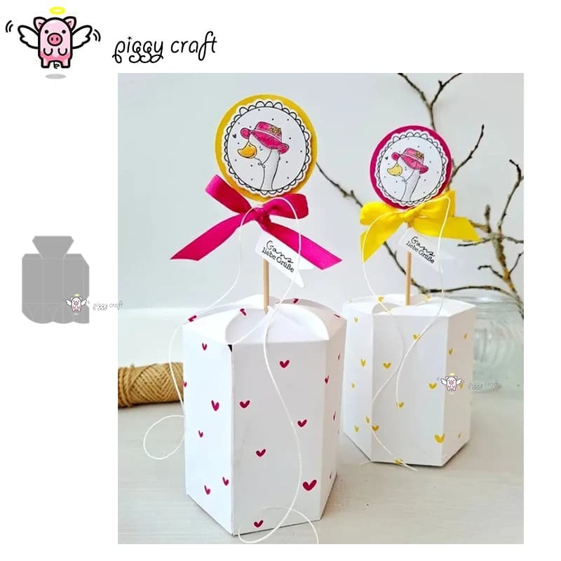 Piggy Craft metallo fustelle taglio fustella stampo scatola pieghevole 3D Scrapbook mestiere di carta coltello stampo lama punzonatrice stencil muore