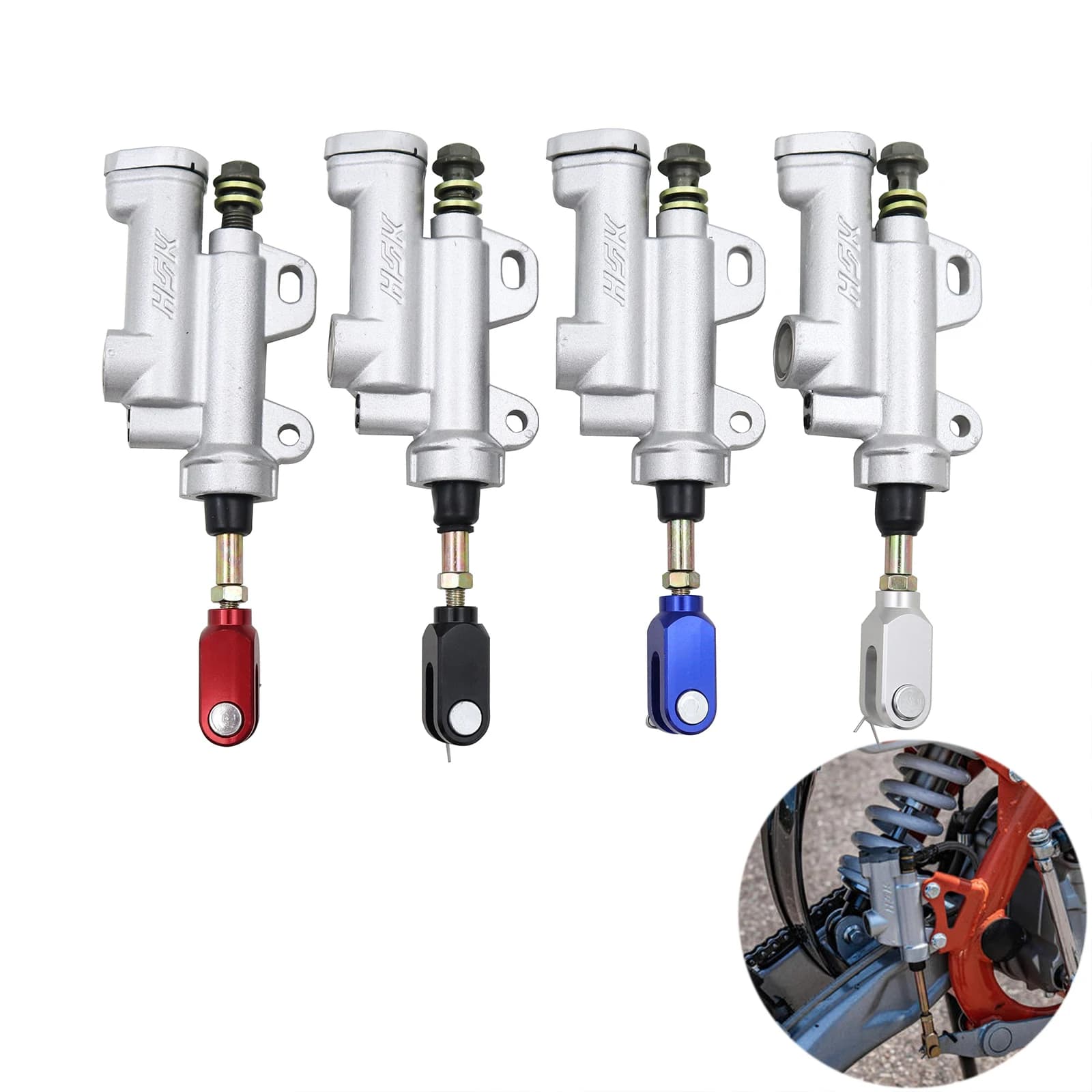 Pompa Freno Idraulica Posteriore per Moto, ATV, Pit Bike, Dirt Bike Kayo T4 T6 BSE 50cc 70cc 110cc 125cc 150cc 250cc