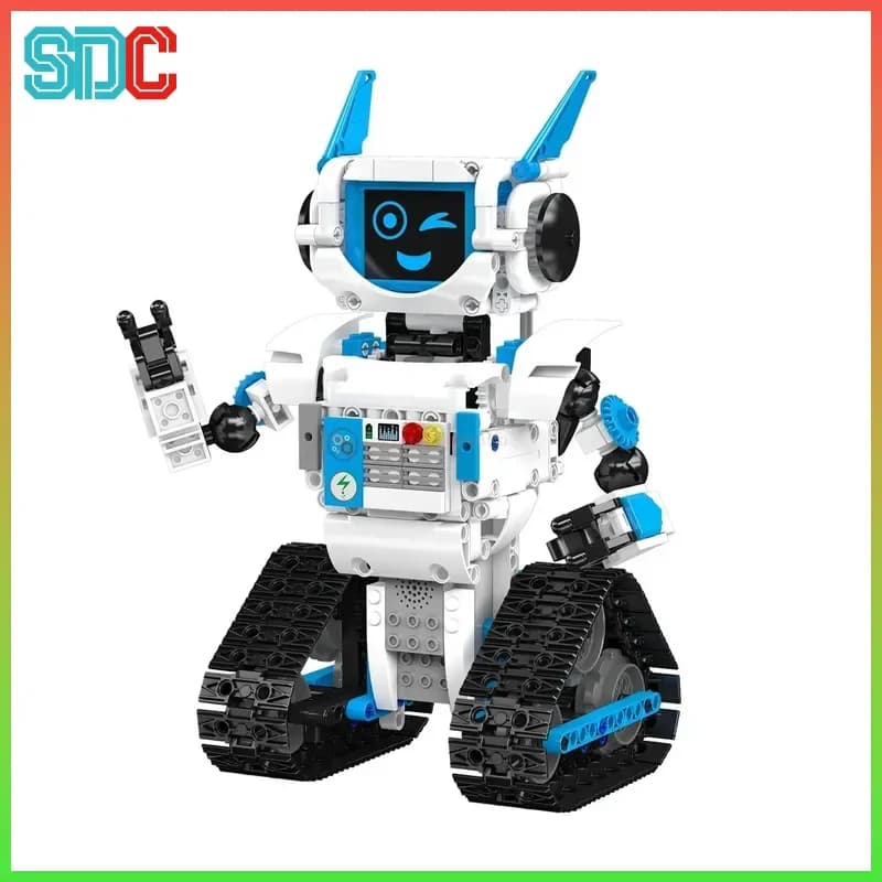Robot RC AI Boris, modello da costruire con blocchi, interattivo con la voce, dialogo intelligente, giocattolo programmabile, regalo per ragazzi