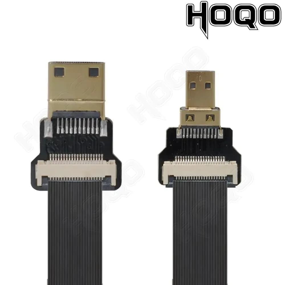 FPV FPC MINI HDMI soft flat cable to HDMI Micro HDMI connector for multi-cooter aerial photo FPV HDTV
