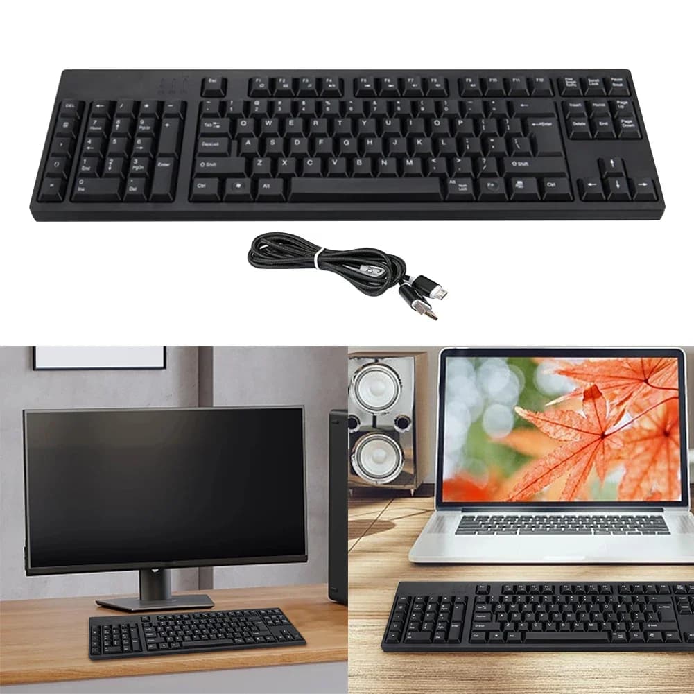 Tastiera Meccanica Ergonomica Cablata per Mancini, Tastiera Multimediale da Gaming per Laptop e PC Desktop, 109 Tasti