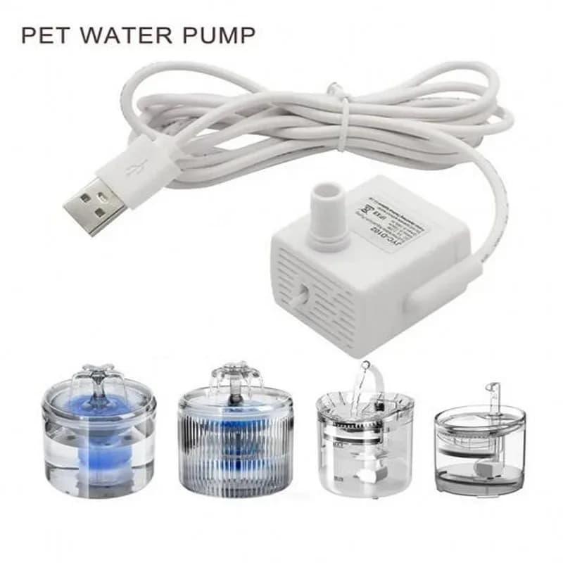 Water pump fountain for domestic cats Replacement of anti-drying motor for cat flowers Bowl for drinking water distributor Pet products