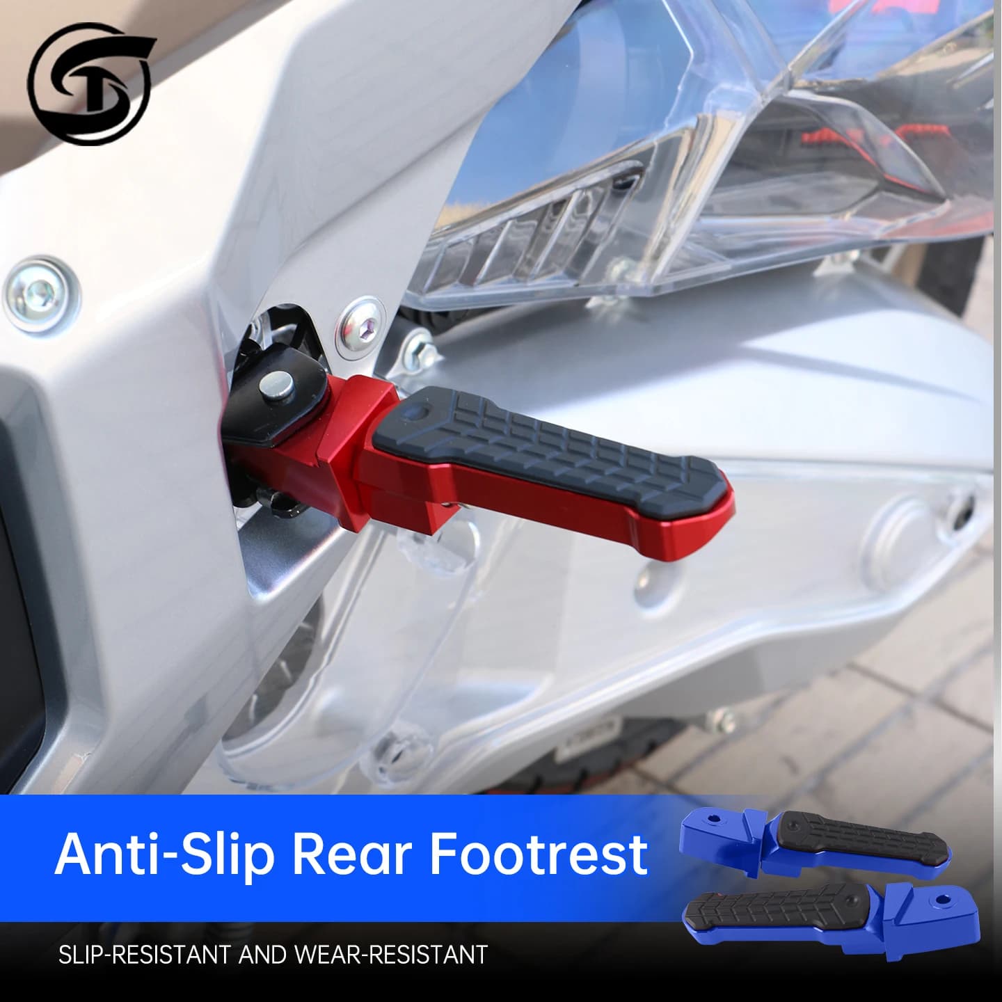 Adatto per accessori moto Forza NSS350 ADV350 NS150GX NS150XC, poggiapiedi posteriore CNC per passeggero, accessori per motociclette