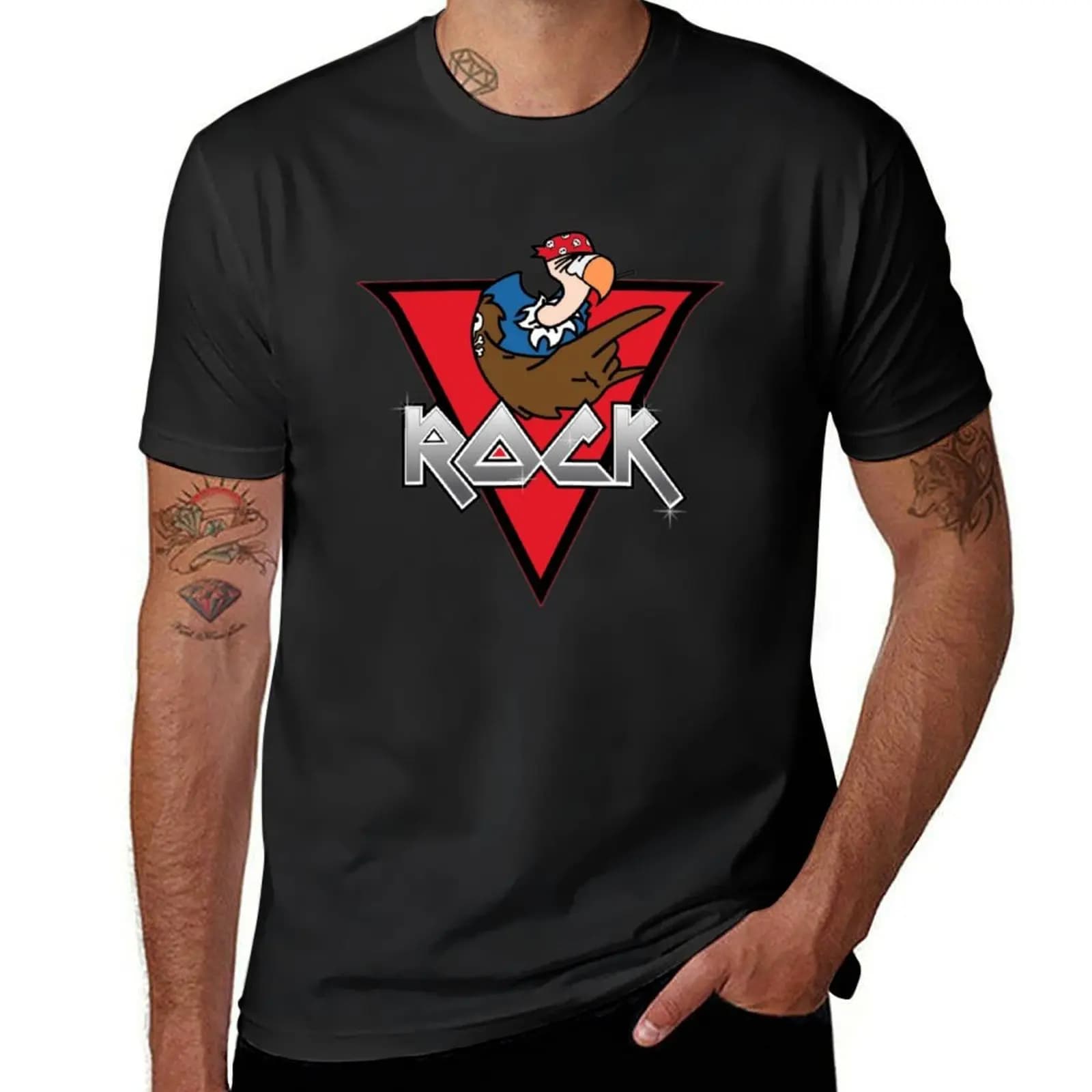 T-shirt V-Rock Vice City, maglietta a maniche corte per ragazzi, t-shirt da uomo con stampa animalier