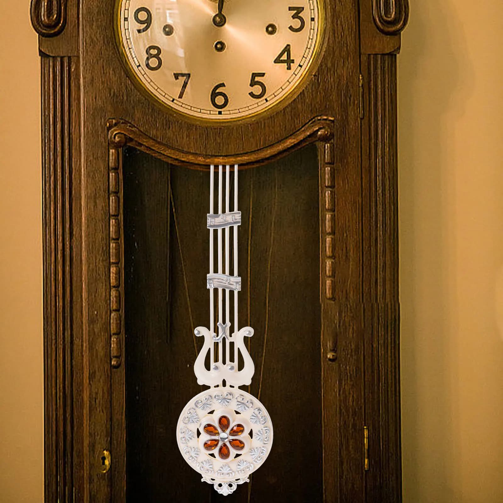 Wall Clock Replacement Pendulum Supply Parts and Accessories Movement White Hanging for Pendulums