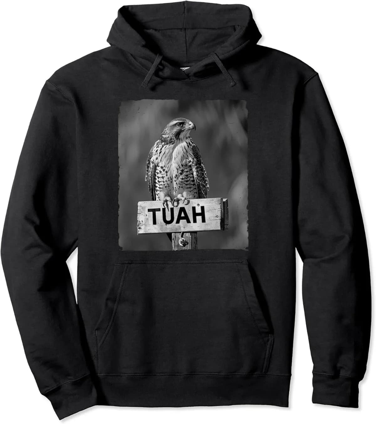 Men's Fashion Eagle Pattern Printed Hoodie Casual Sports Street Style Thickened Velvet Hoodie Suitable for Festival Gift Hoodie